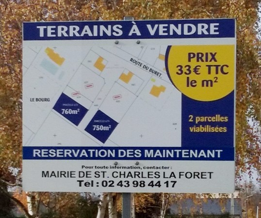 Parcelle viabilisée à vendre